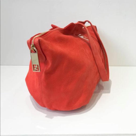 Fendi reddish-orange shopper tote bag - Picture 3 of 11